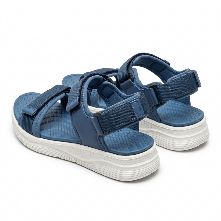 Sandale Sport Unisex Triple Velcro Semelle Chunky - Importees d'Espagne 🇪🇸 - bleu