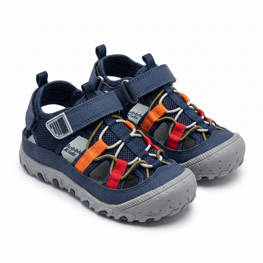 Sandales Enfant Scratch Bleu Marine  – Importées d’Espagne 🇪🇸