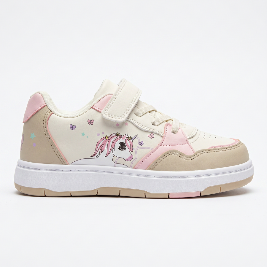 Baskets Fille – Licorne – Importées d’Espagne 🇪🇸 – Beige