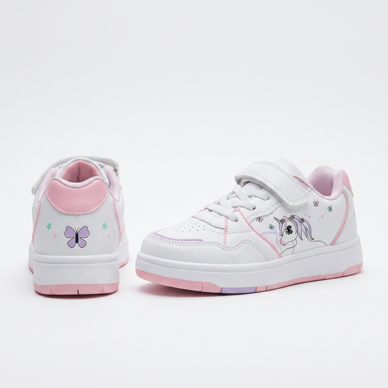 Baskets Fille Licorne Blanches – Importées d’Espagne 🇪🇸