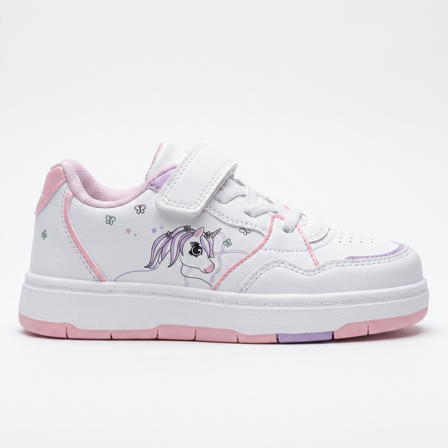 Baskets Fille – Licorne – Importées d’Espagne 🇪🇸 – Blanc