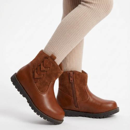 Bottines Fille Marron Élégantes – Importées d’Espagne 🇪🇸