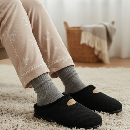 Pantoufles femme hiver fourrées élégantes et chaudes – Bombas Maroc