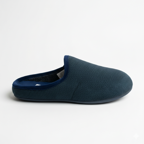 Pantoufles Garçon d’Hiver Bleu Marine – Made in Spain 🇪🇸