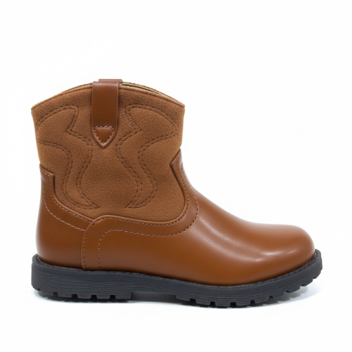 Bottines Fille Camel – Style Western – Importées d'Espagne 🇪🇸