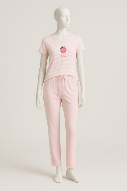 Pyjama deux pièces en coton stretch – 3U Intimo