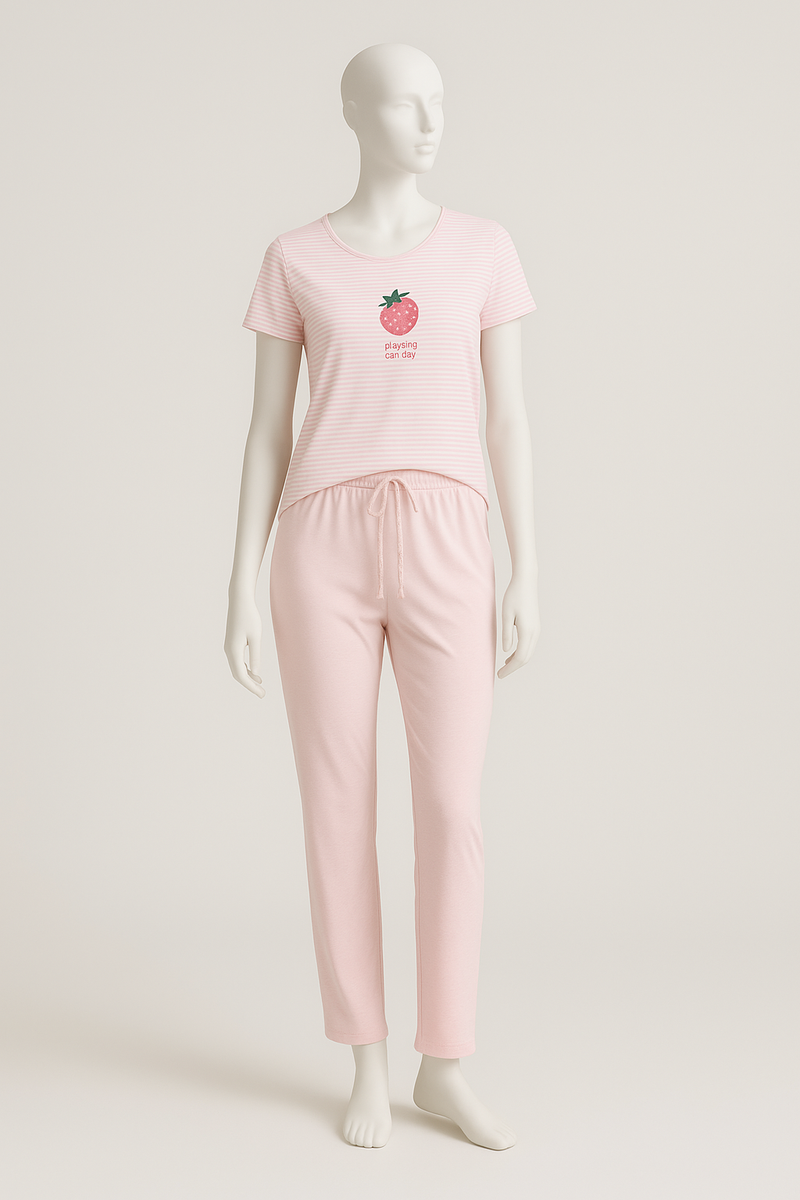 Pyjama deux pièces en coton stretch – 3U Intimo