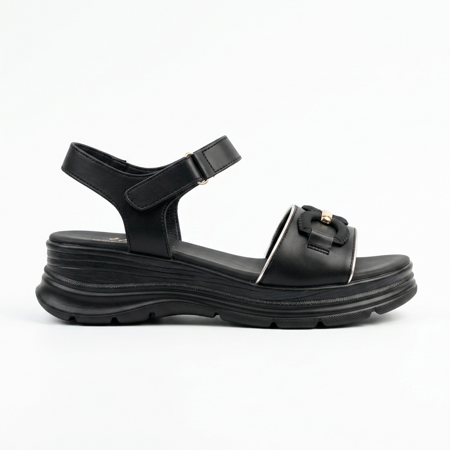 Sandales Femme Bride Cheville – Importées d'Espagne 🇪🇸 – Noir