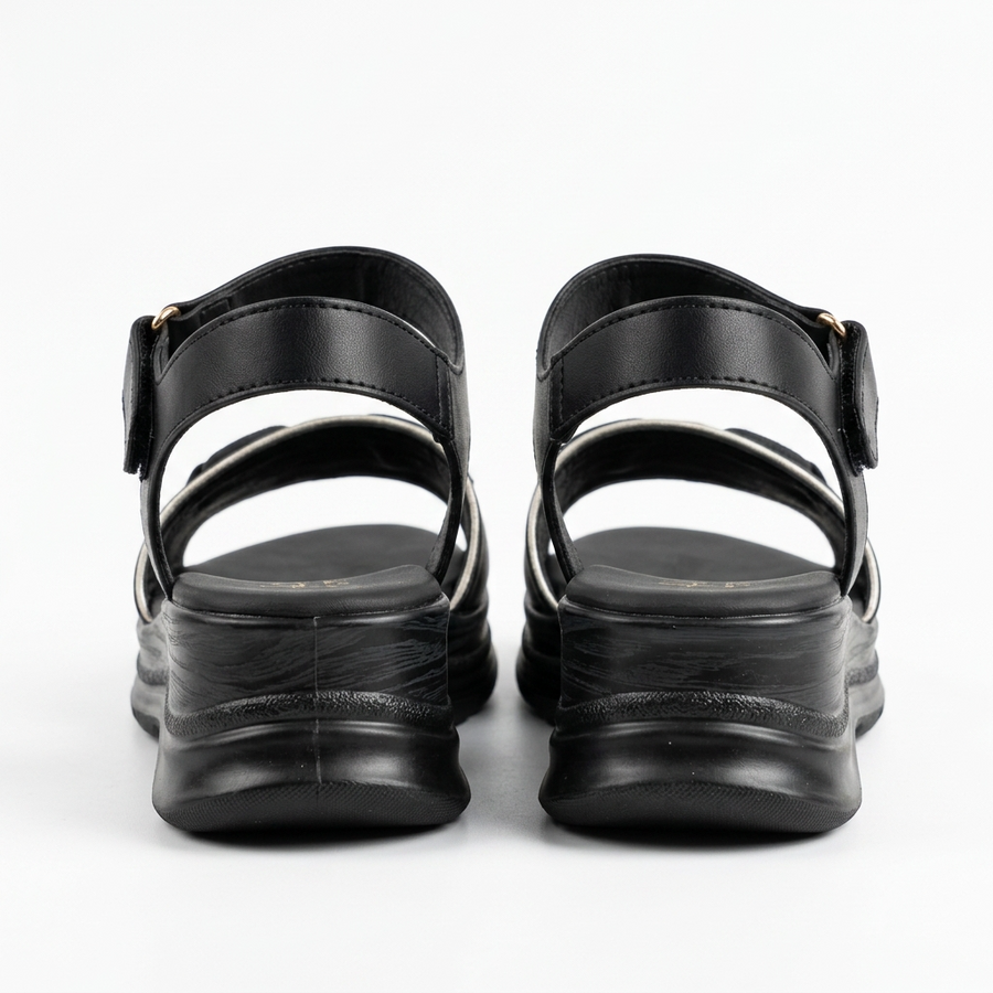 Sandales Femme Bride Cheville – Importées d'Espagne 🇪🇸 – Noir