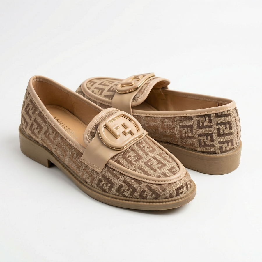 Mocassins Femme beige – Fabriqué en Espagne 🇪🇸