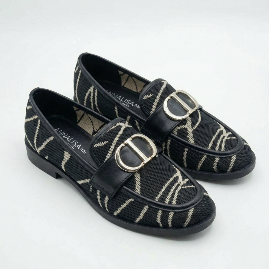 Mocassins femme noirs – Fabriqués en Espagne 🇪🇸