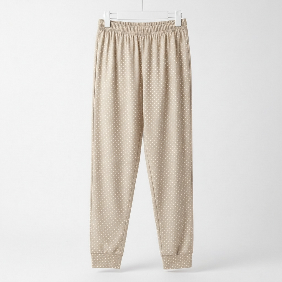 Pyjama Femme Cream beige Élégant – Importé d’Espagne 🇪🇸