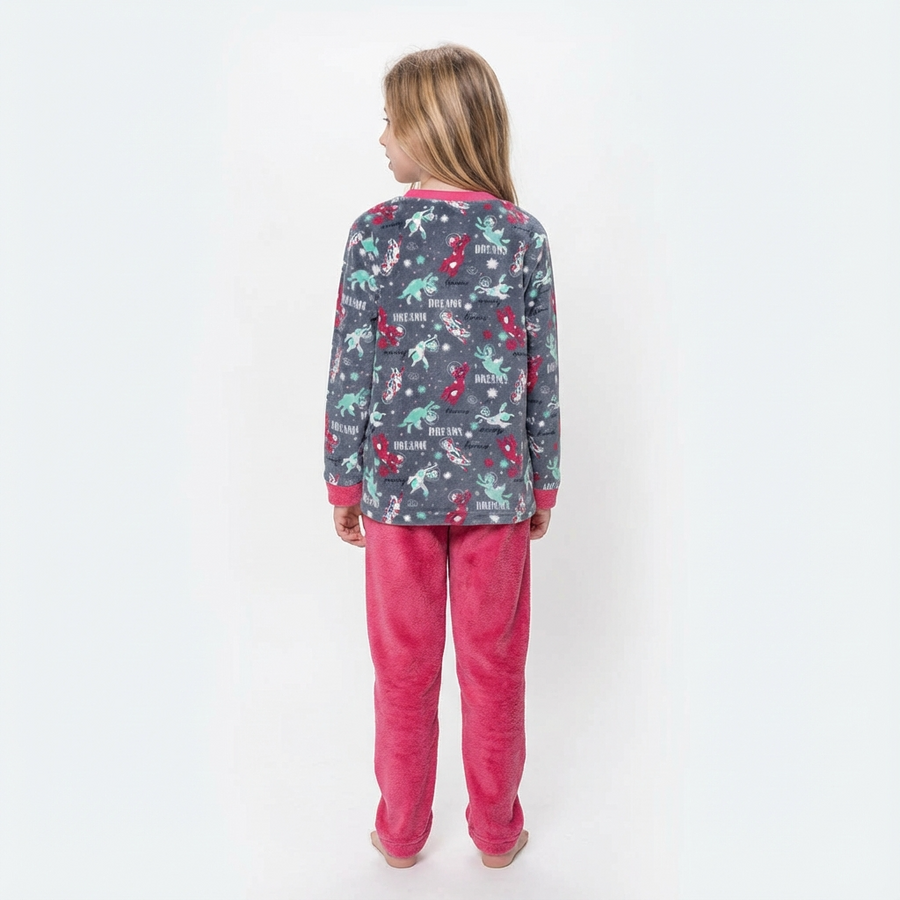 Pyjama Fille polaire « DREAMS » – Fabriqué en Espagne 🇪🇸