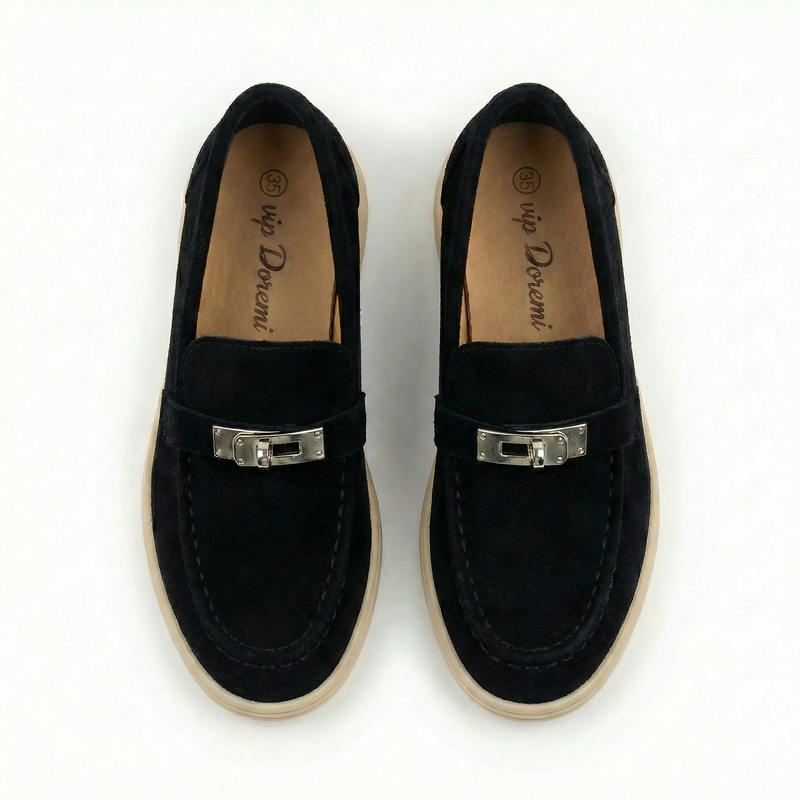 Mocassins enfant Noir effet suédine – Importés d’Espagne 🇪🇸