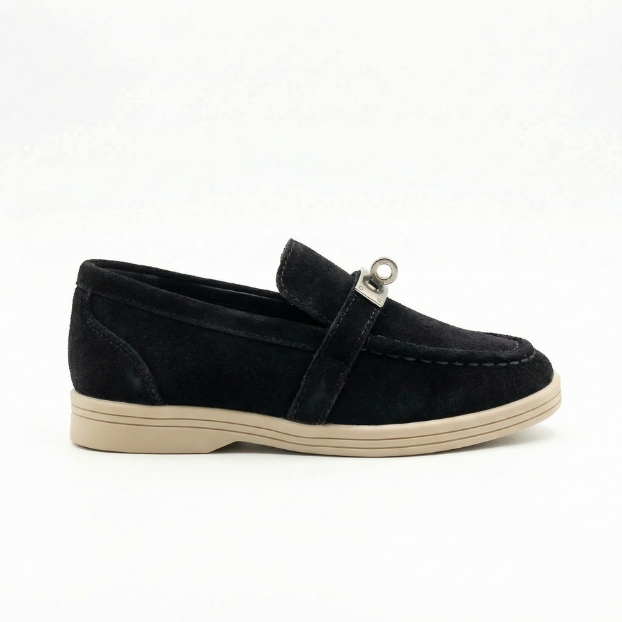 Mocassins enfant Noir effet suédine – Importés d’Espagne 🇪🇸