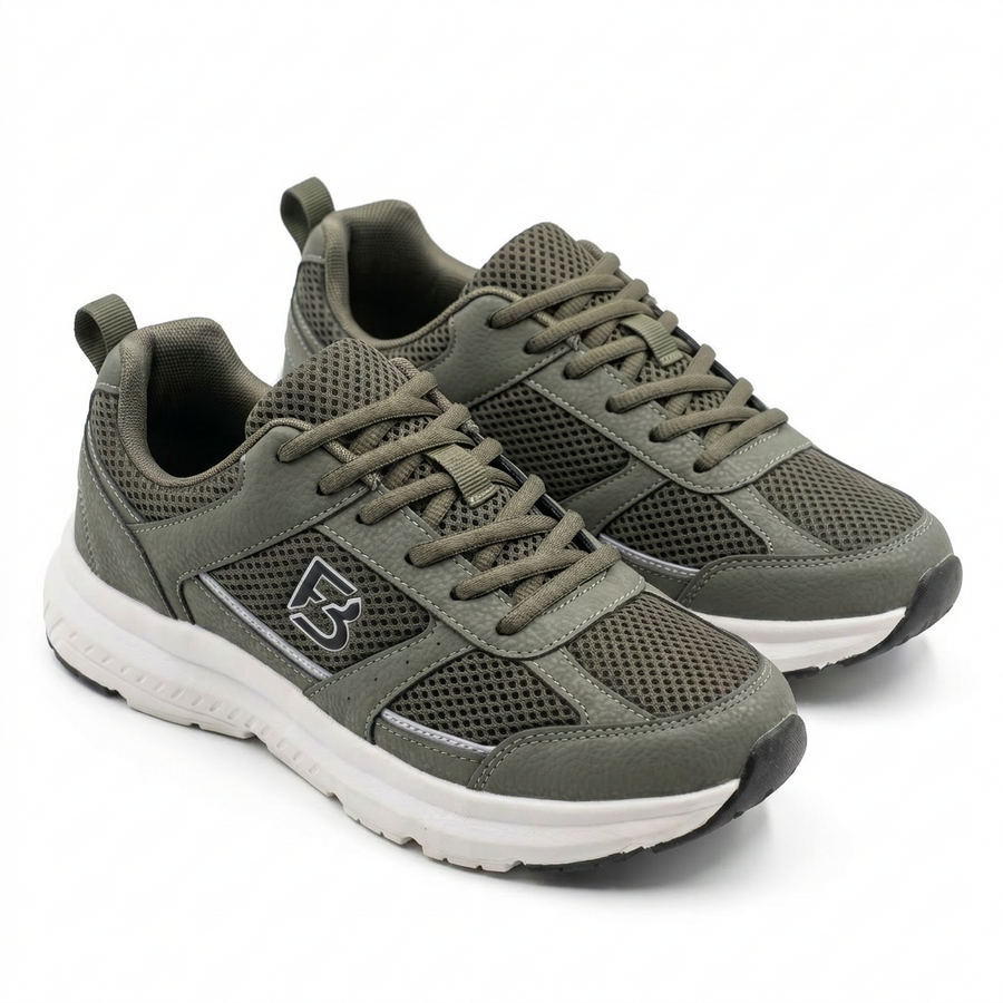 Sneakers Homme vert olive “Double Memory” – Importées d’Espagne 🇪🇸