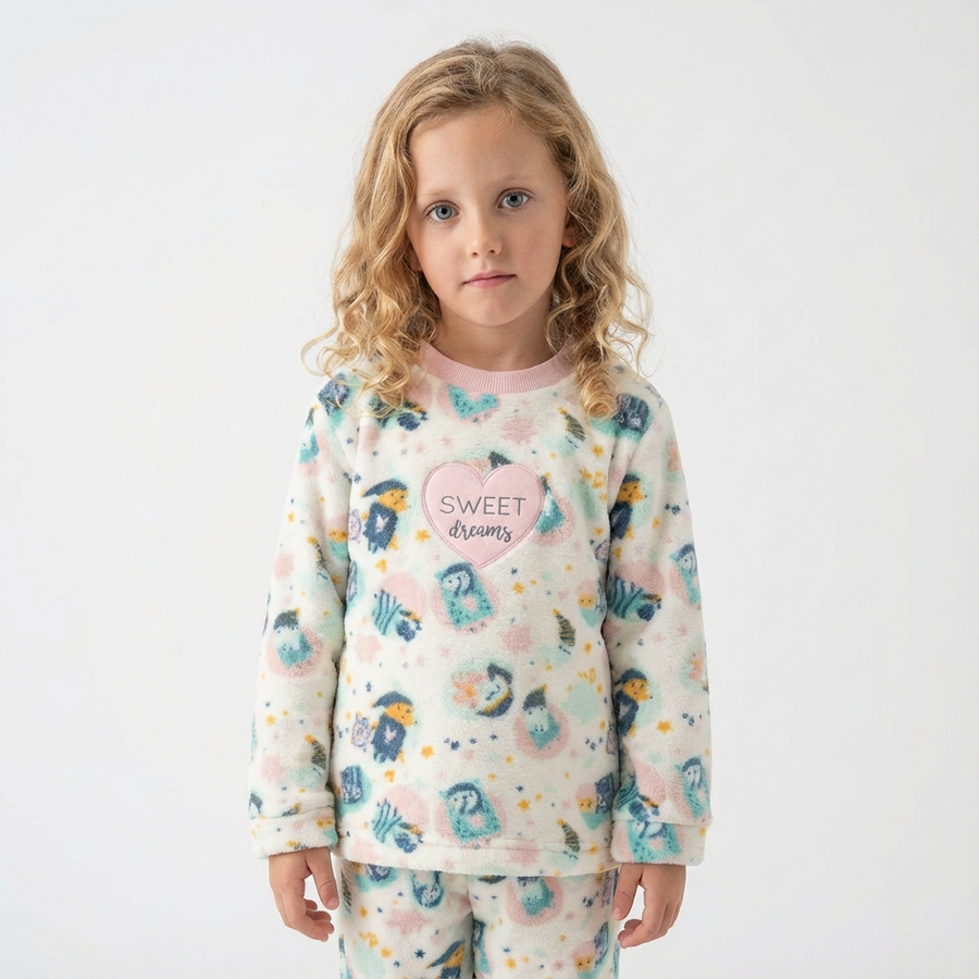 Pyjama Fille Ultra Doux – Motif Sweet Dreams | Fabriqué en Espagne