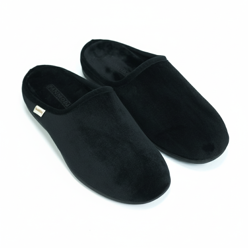Pantoufles Homme Hiver Confort Noir – Importées d’Espagne (PN247584)