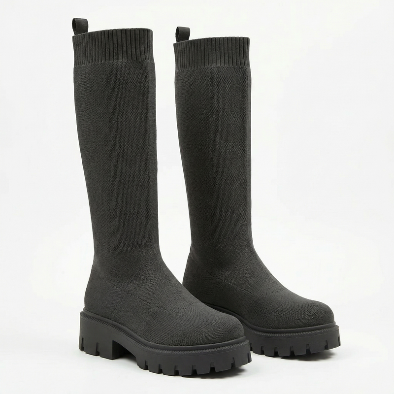 Bottes chaussette femme kaki – Importées d’Espagne  🇪🇸