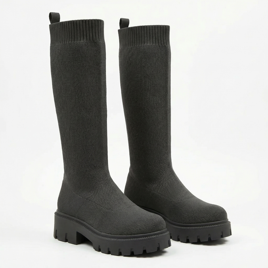 Bottes chaussette femme kaki – Importées d’Espagne  🇪🇸