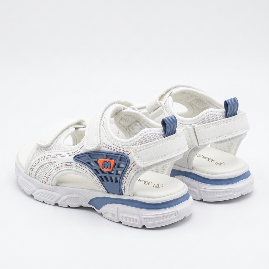 Sandales Garçon Sport Chic blanches – Importées d’Espagne 🇪🇸