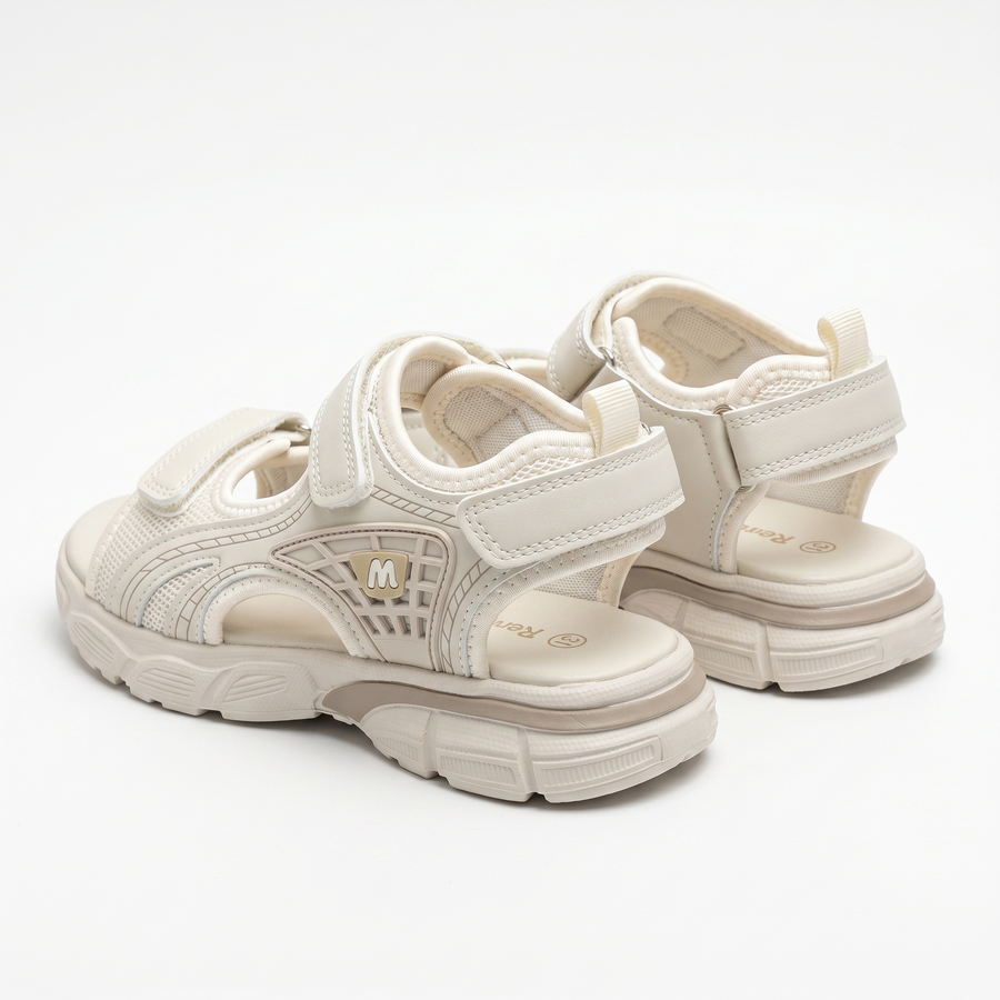 Sandales Garçon Sport Chic crème – Importées d’Espagne 🇪🇸