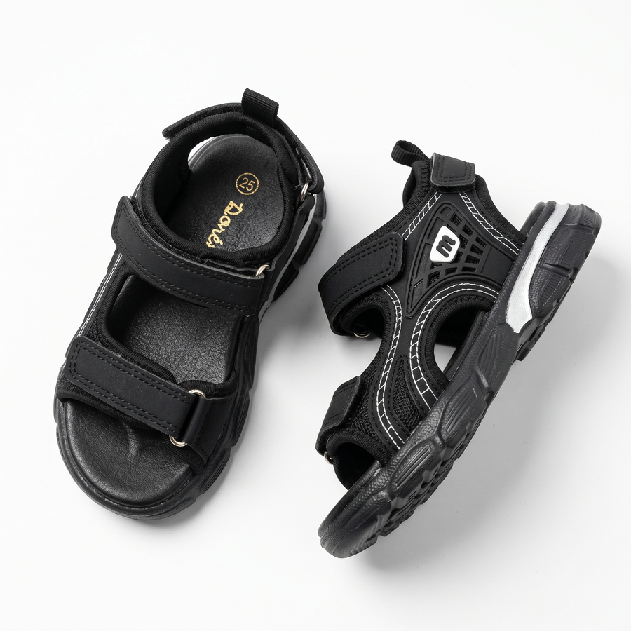 Sandales Garçon Sport Chic Noires – Importées d’Espagne 🇪🇸