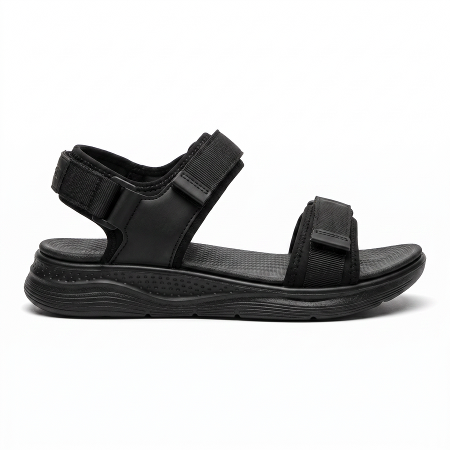 Sandale Sport Unisex Triple Velcro Semelle Chunky - Importees d'Espagne 🇪🇸 - Noir