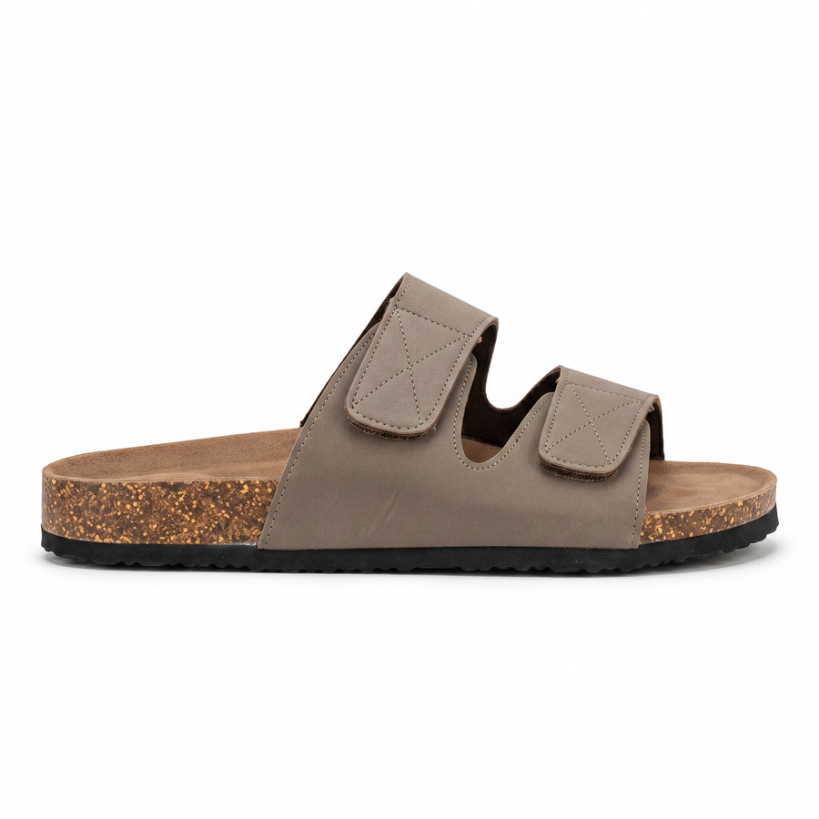 Sandales Homme Doubles Brides Ajustables – Importées d’Espagne 🇪🇸  – Beige