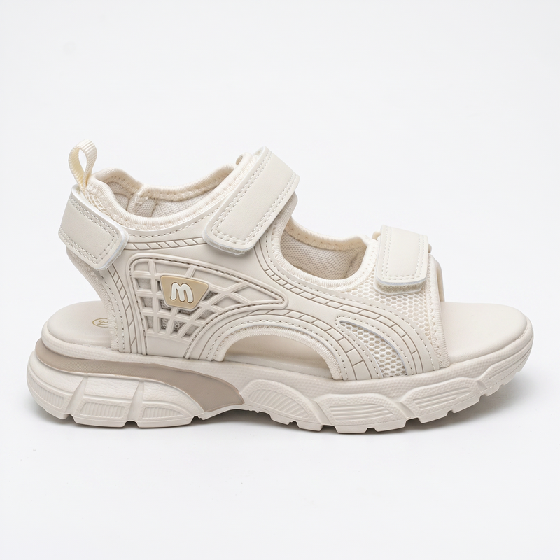 Sandales Garçon Sport Chic crème – Importées d’Espagne 🇪🇸