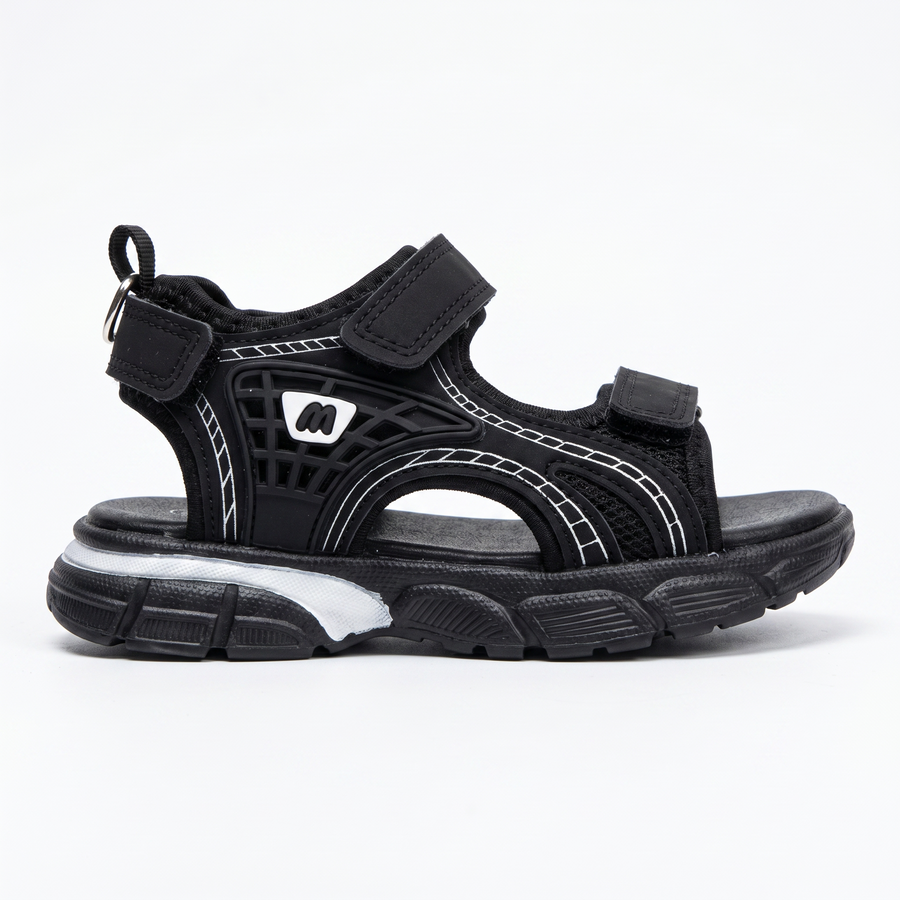 Sandales Garçon Sport Chic Noires – Importées d’Espagne 🇪🇸