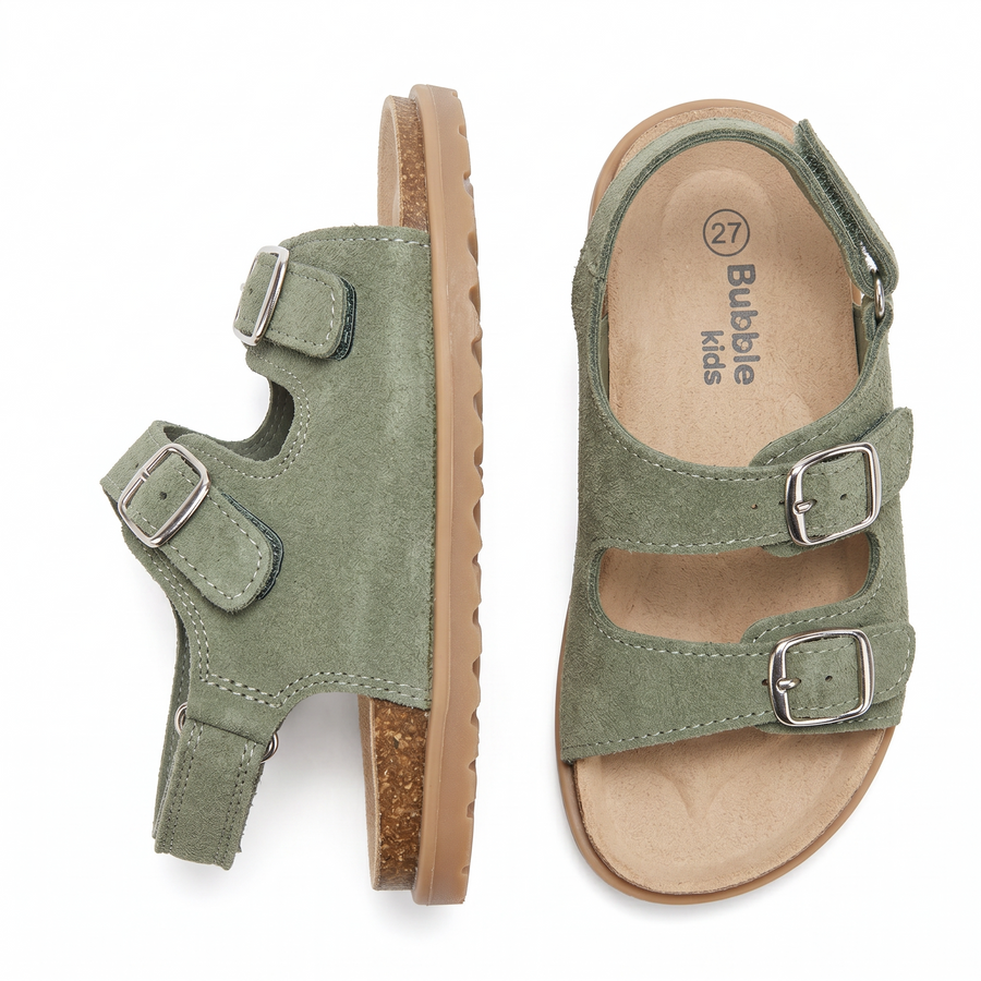 Sandales Enfant Boucles & Scratch – Importées d'Espagne 🇪🇸 – Vert