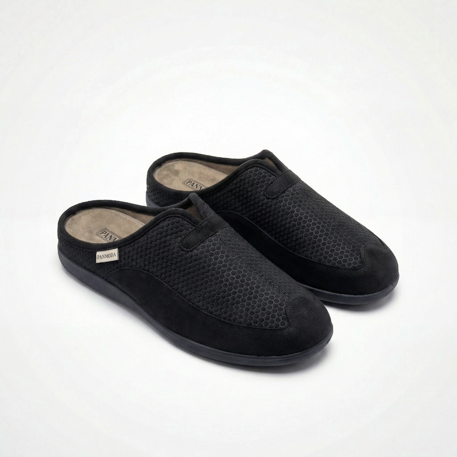 Pantoufles Homme Hiver Confort Noir –  Importées d’Espagne -PN247583