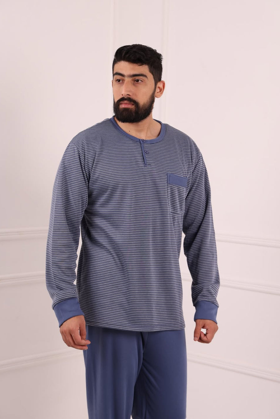 Pyjama Homme Hiver Confort & Style – Coton Premium (KF 48)