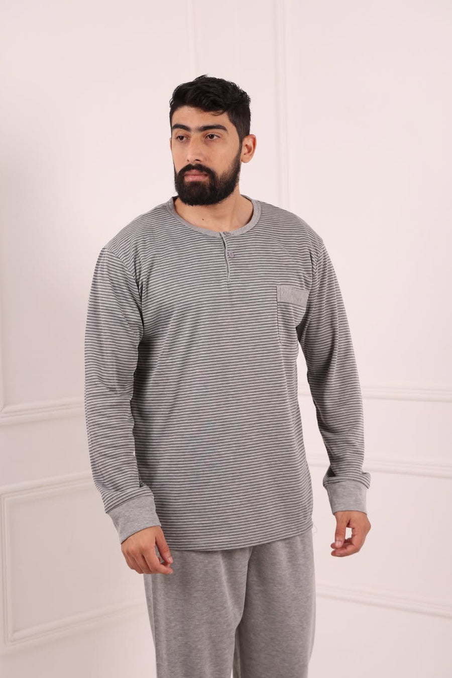Pyjama Homme Hiver Confort & Style – Coton Premium (KF 48)