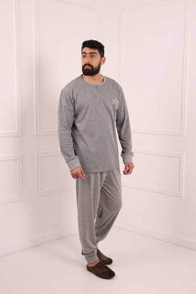 Pyjama Homme Hiver Confort & Style – Coton Premium (KF 48)