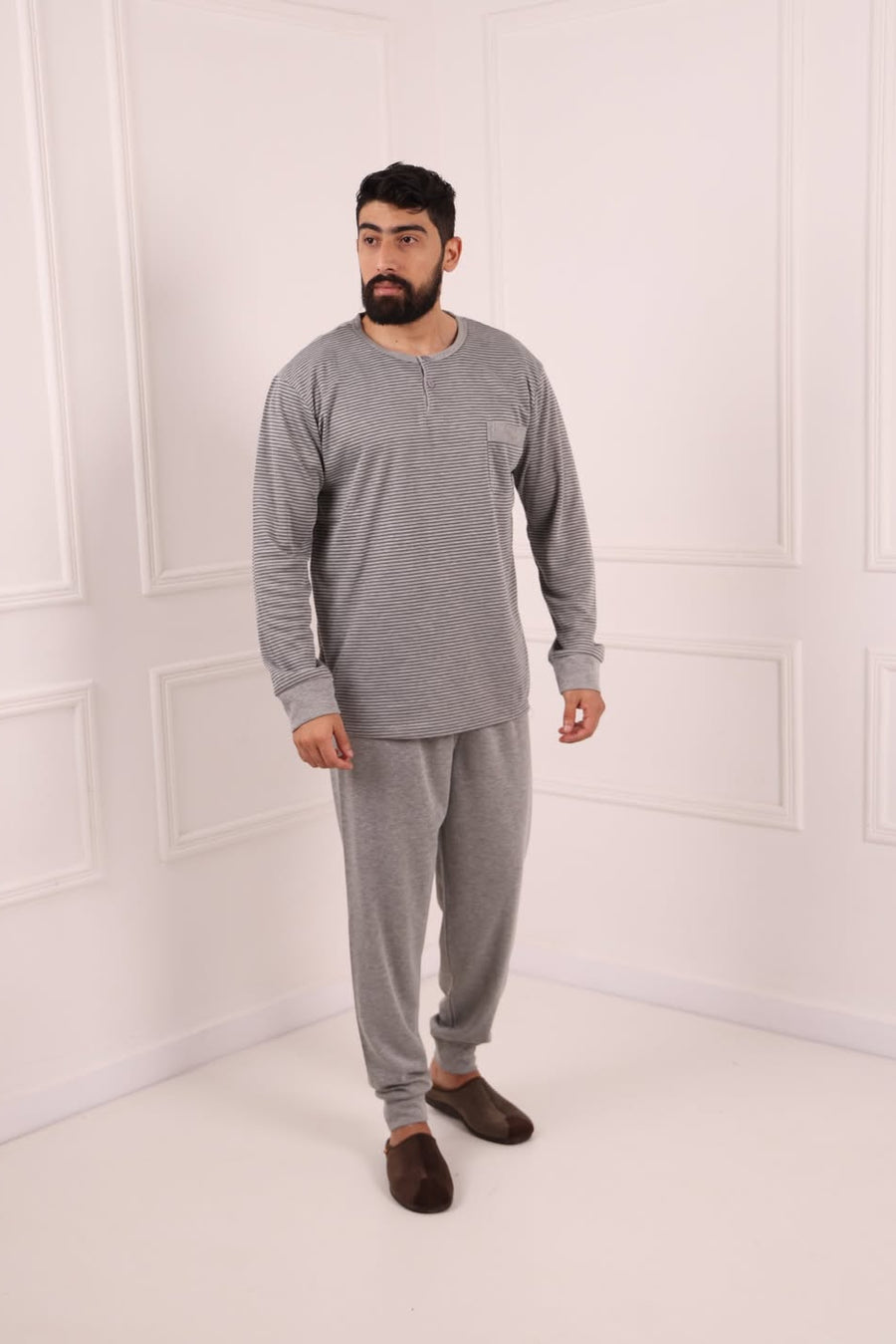 Pyjama Homme Hiver Confort & Style – Coton Premium (KF 48)