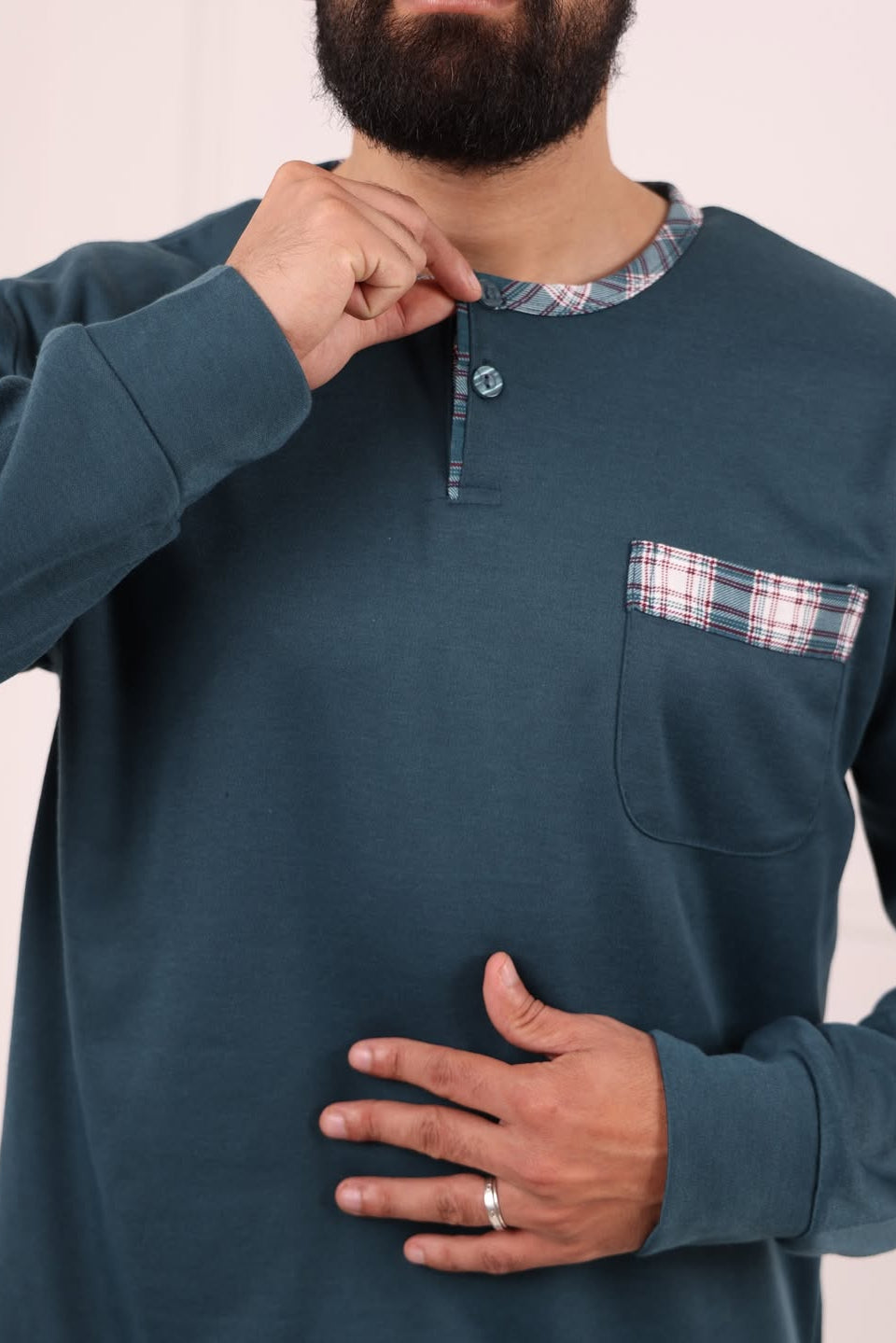 Pantalon carreaux pyjama homme vert Maroc