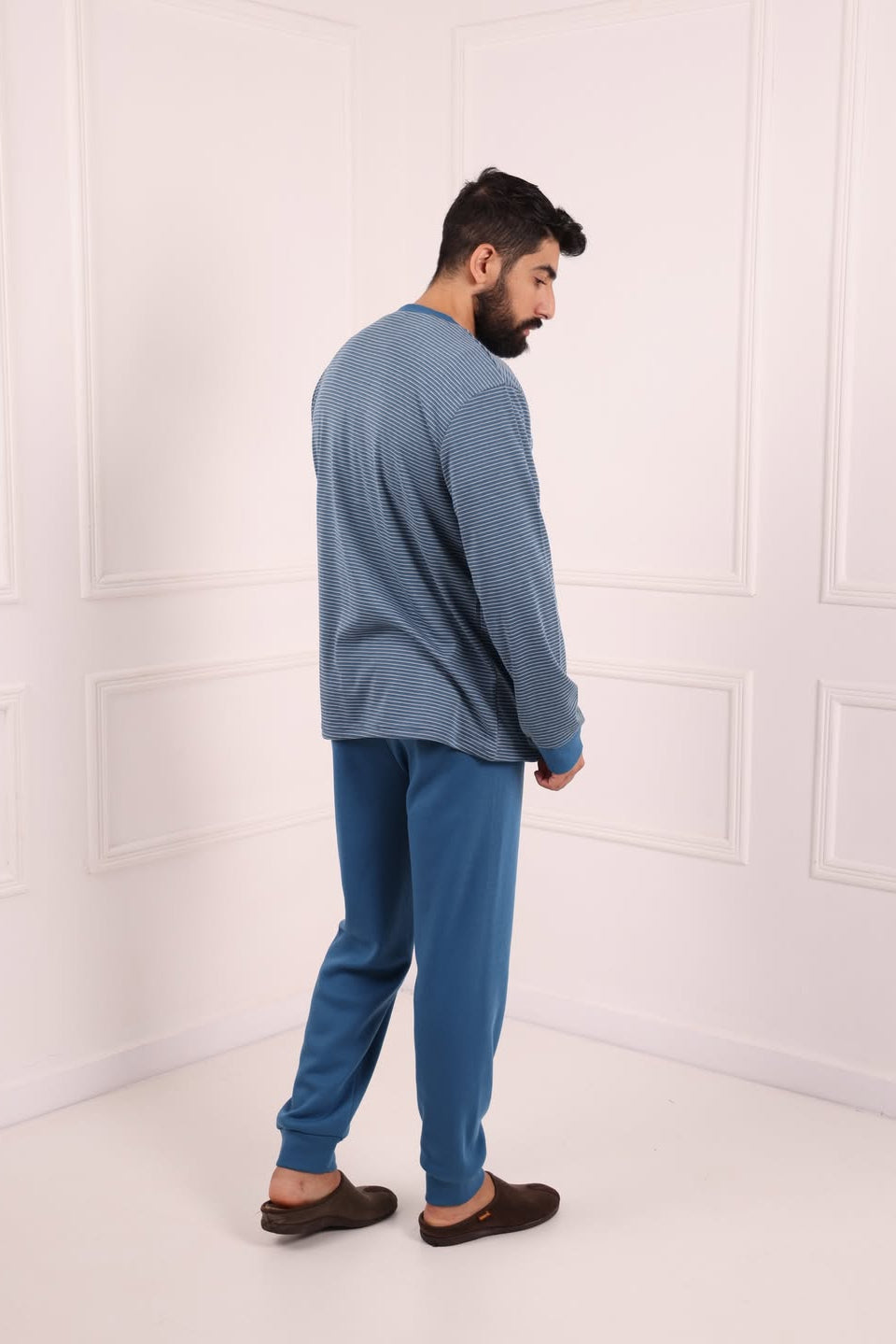 Pyjama homme bleu ciel style moderne Maroc