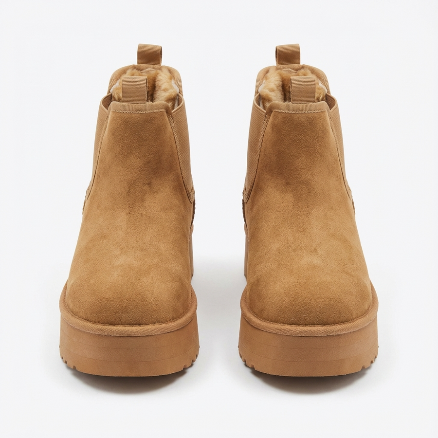 Bottines Camel Fourrées –  Importées d’Espagne 🇪🇸