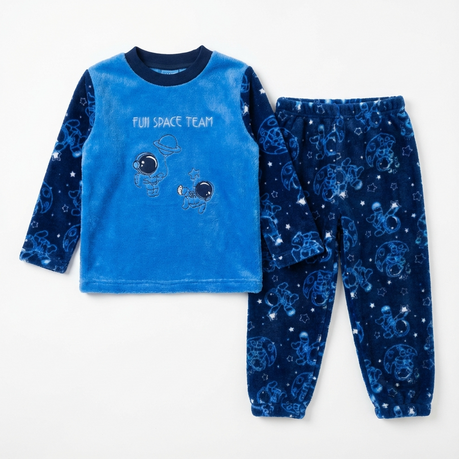 Pyjama garçon polaire – Fabriqué en Espagne 🇪🇸