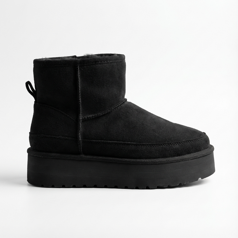 Bottines Fille Noir Fourrées – Importées d’Espagne 🇪🇸