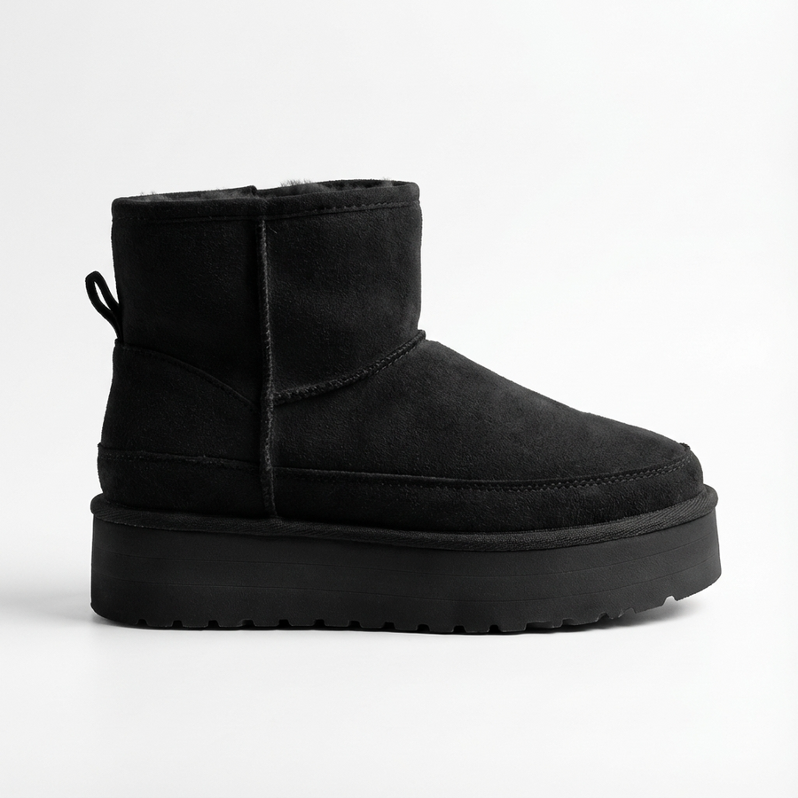 Bottines Fille Noir Fourrées – Importées d’Espagne 🇪🇸