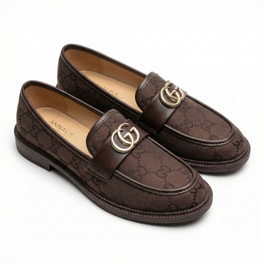 Mocassins Femme Marron Foncé  – Fabriqué en Espagne 🇪🇸