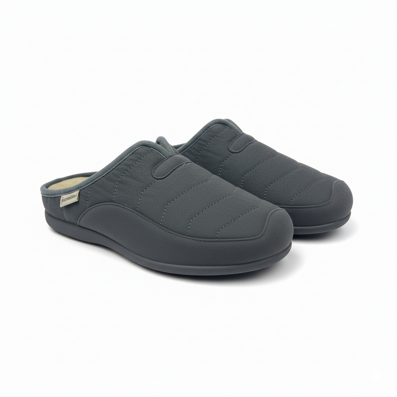 Pantoufles Homme Hiver Gris – Confort Thermique & Style Moderne | PN247587
