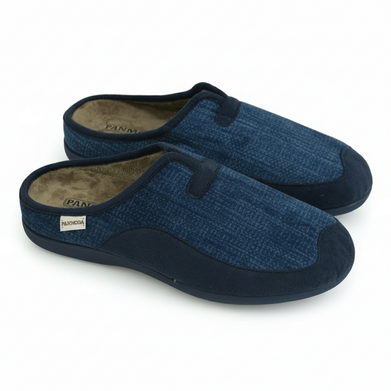 Chaussons Homme Hiver Bleu Denim – Importé d’Espagne | PN247581