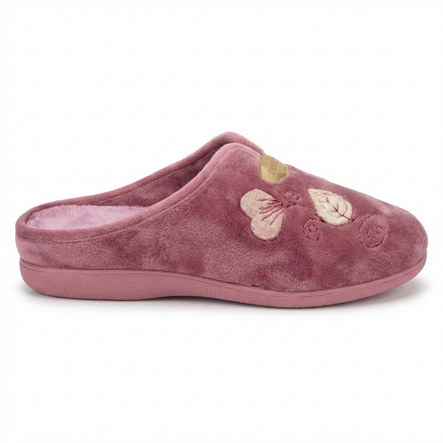 Pantoufles Femme Hiver Confort Rose – Importées d’Espagne