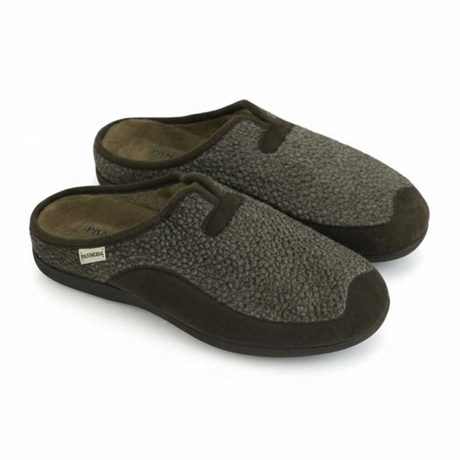 Chaussons Homme Hiver Marron Foncé – Importé d’Espagne | PN247582