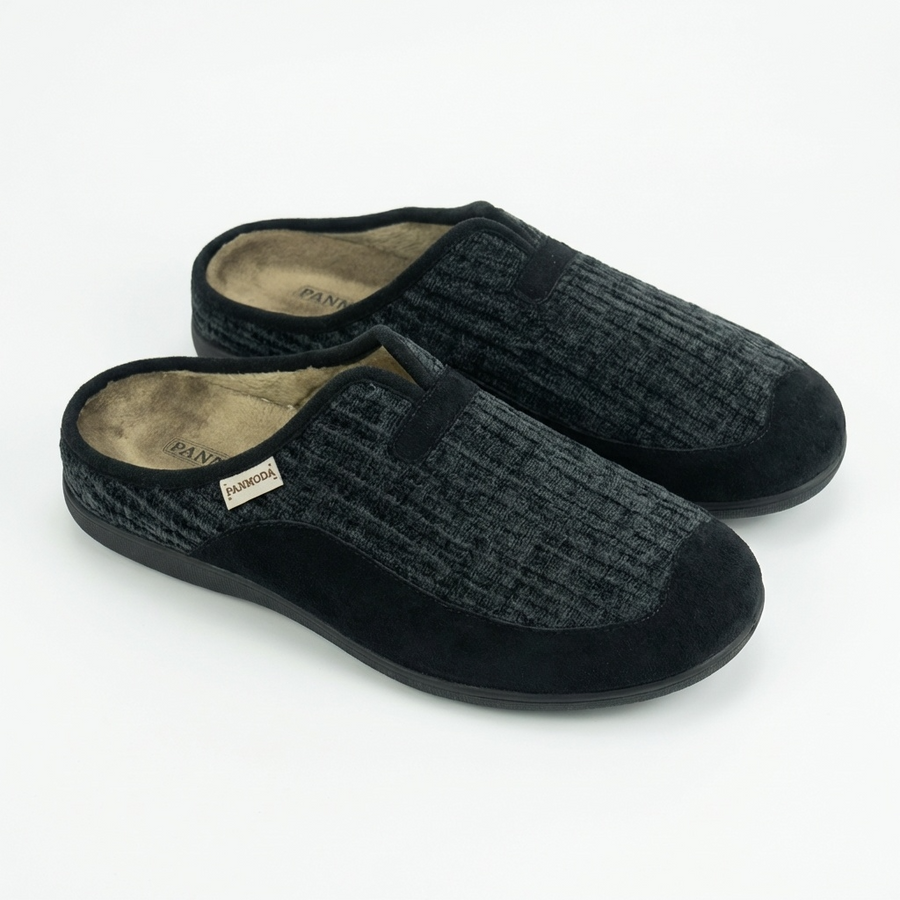 Pantoufles Homme Hiver Confort Noir – Importées d’Espagne – PN247588