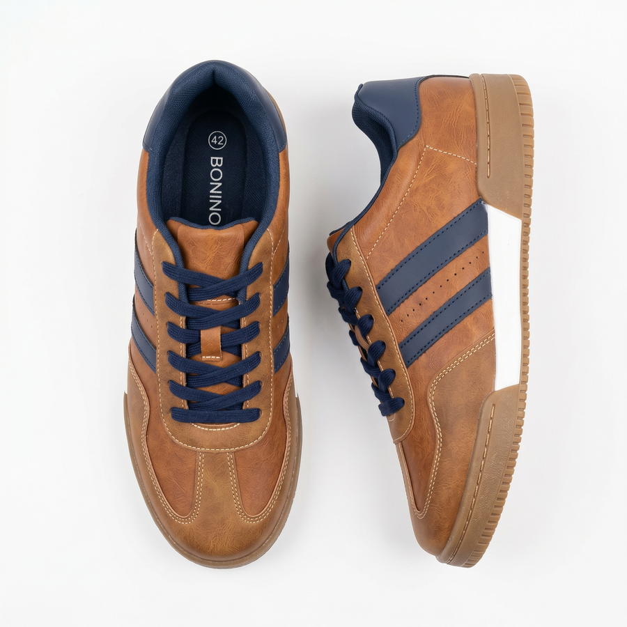 Baskets Homme BONINO Camel – Importées d’Espagne 🇪🇸